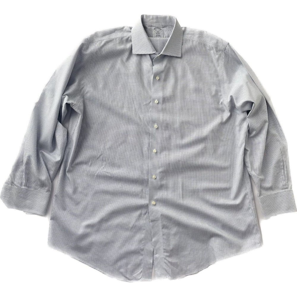 Brooks Brothers 1818 Long Sleeve Button Down Shirt Size 17 1/2-4/5 Non Iron